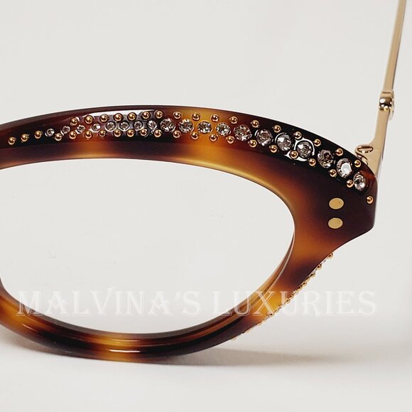 GUCCI GLASSES GG02150 CRYSTAL EMBELLISHED CAT EYE TORTOISESHELL BEE DETAIL - Picture 9 of 14